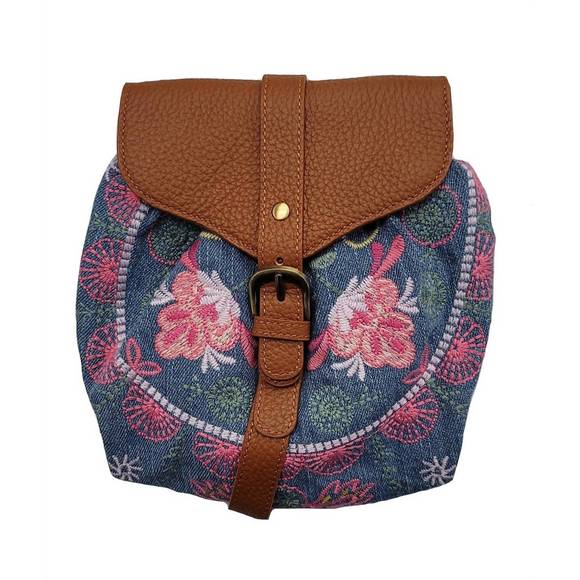 NEW JOHNNY WAS women's ashlee belt bag in denim blue - Picture 1 of 2